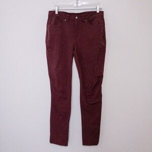 Duluth Trading Flexpedition Slim Leg Pants Womens 10x31 (32x30) Burgundy